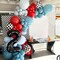 Red and Blue Balloons,12 Inch Navy Blue Macaron Blue and Dark Blue with Matte Red Balloons,for Birthday Wedding Baby Shower Superhero Theme Party Decorations